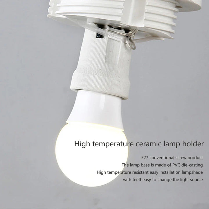 LED Ceiling Light with Glass White Ball | Minimalist Indoor Lighting Fixture | Kalsten
