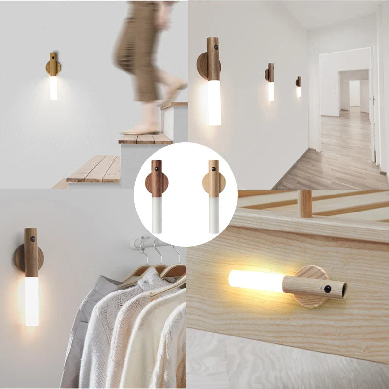 Motion Sensor Wall Light – Rechargeable LED Magnetic Night Lamp for Hallway, Bedroom, Wardrobe, Stairwell, and Cabinet | Kalsten