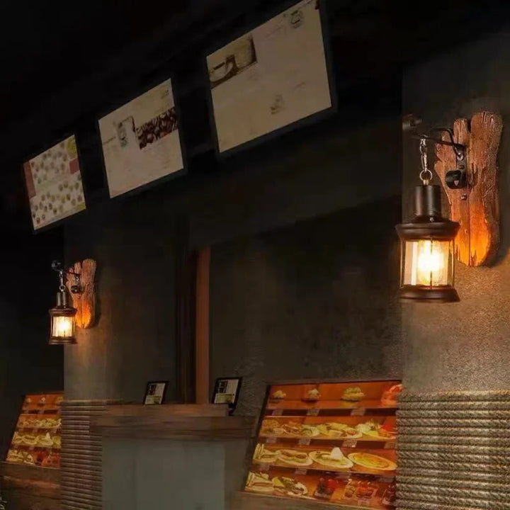 Retro Lantern Lamp Industrial Lantern Wall Light | Kalsten