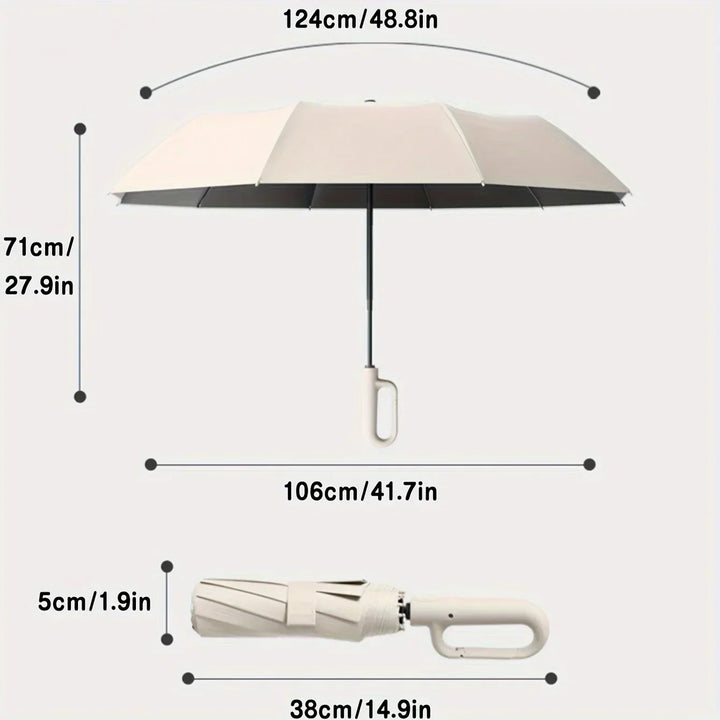 Compact Windproof Folding Umbrella