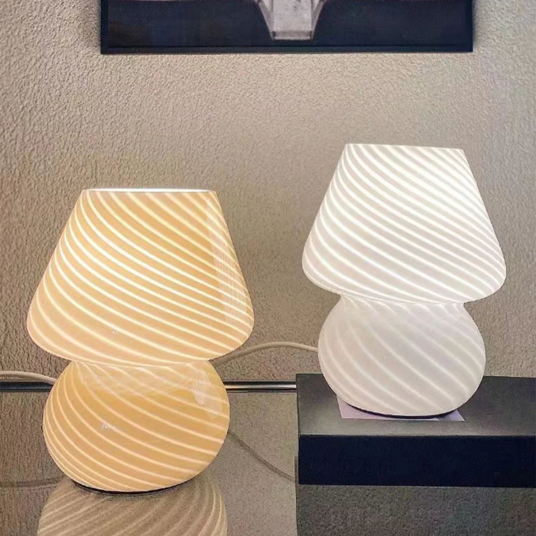 Murano Table Lamp - Unique Glass Mushroom Desk Lamp for Magical Atmosphere Kalsten
