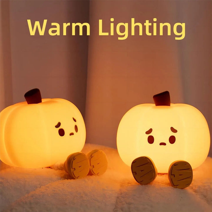 Sad Pumpkin Touch Sensor Lamp Decor | Noxord