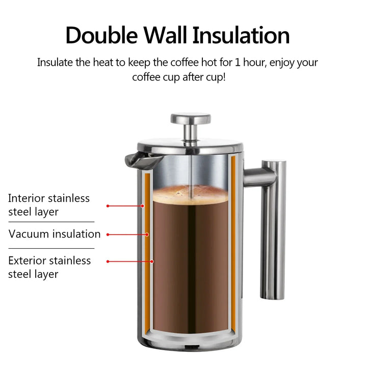 Kalsten | Stainless Steel French Press Coffee Maker