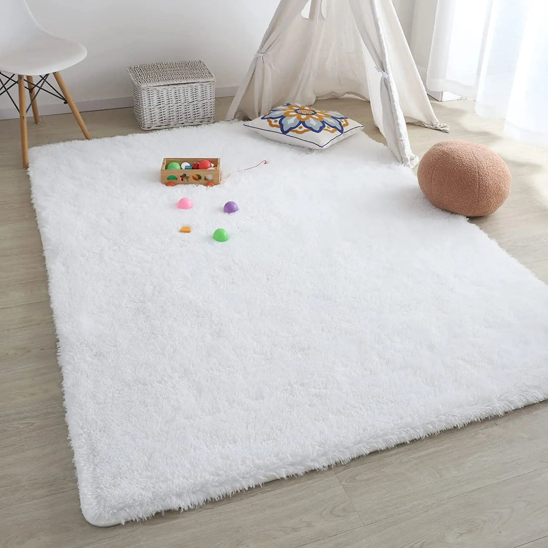 Kalsten | Fluffy Ultra Soft Non-Slip Rug with Memory Foam Cushion