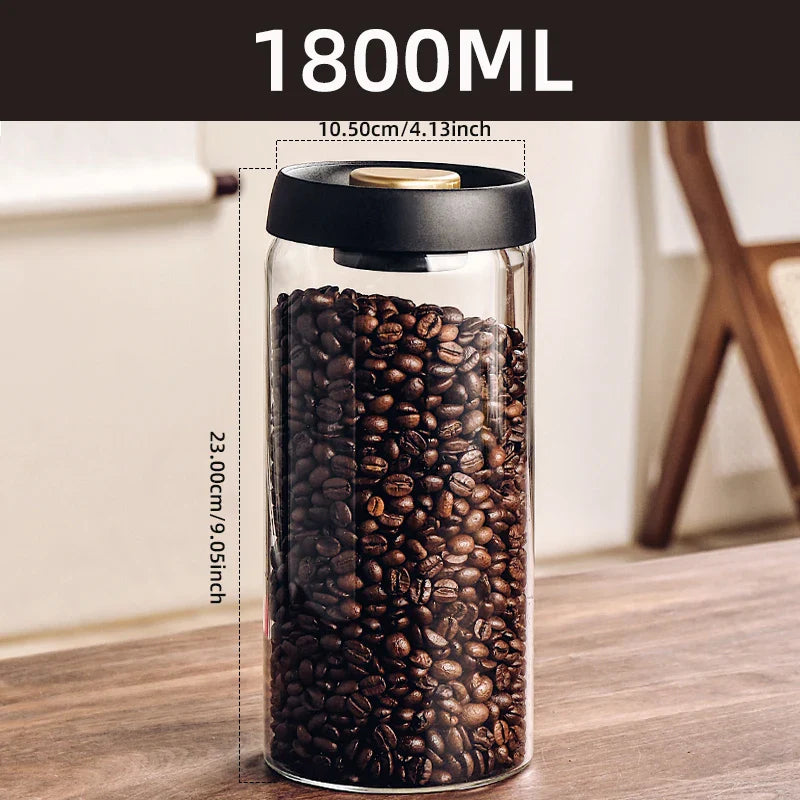 Vacuum storage jar made of borosilicate glass | Kalsten