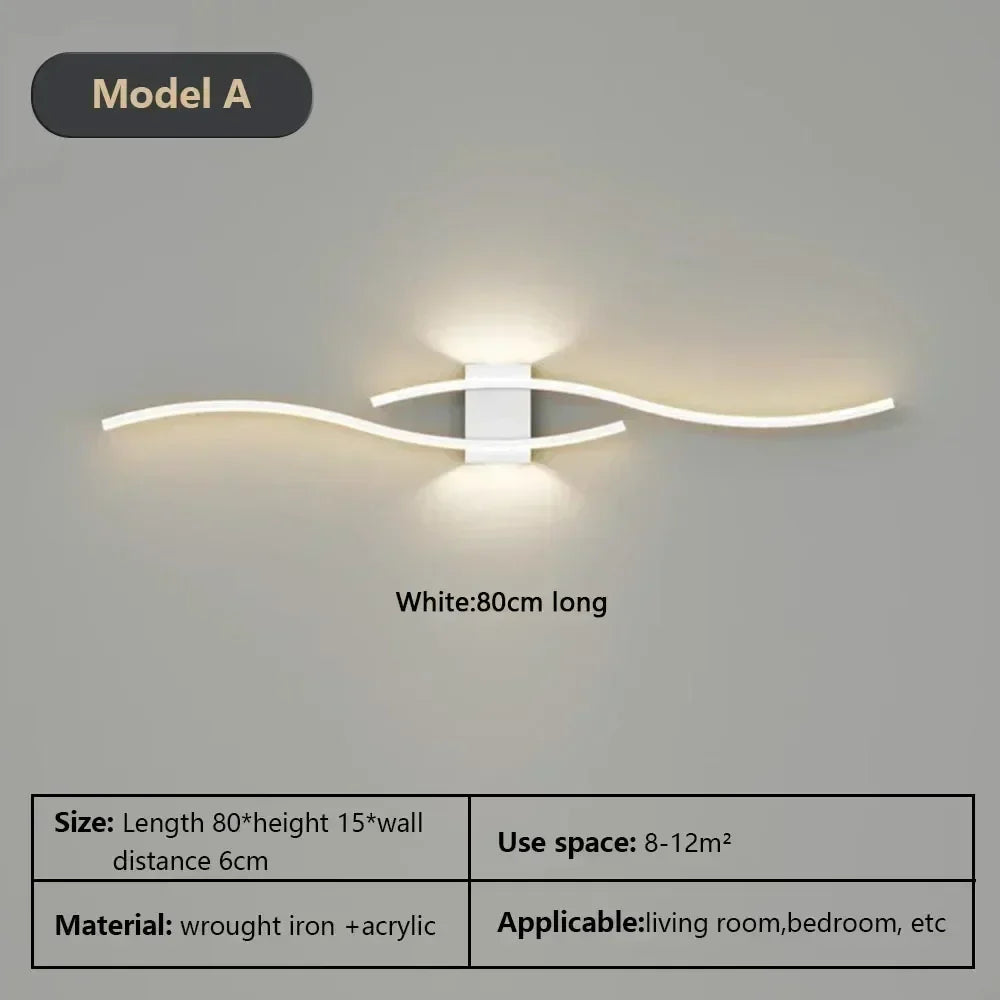 Modern LED Wall Lamp – Wall Sconce Light for Living Room, Bedroom, and Aisle – Stylish Indoor Home Lighting Fixture | Kalsten