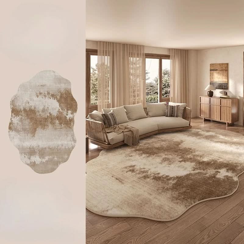 Noxord | Irregular Plush Washable Rug for Bedroom and Living Room