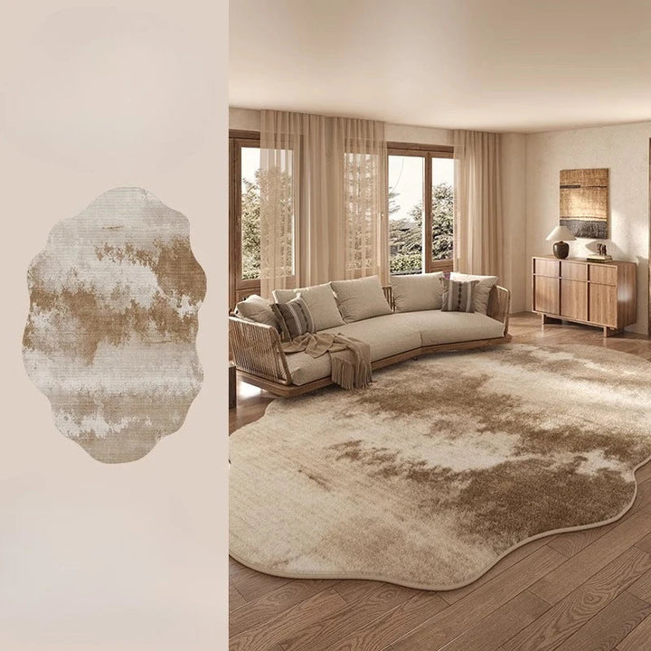 Kalsten | Irregular Plush Rug Light Luxury Washable for Bedroom and Living Room