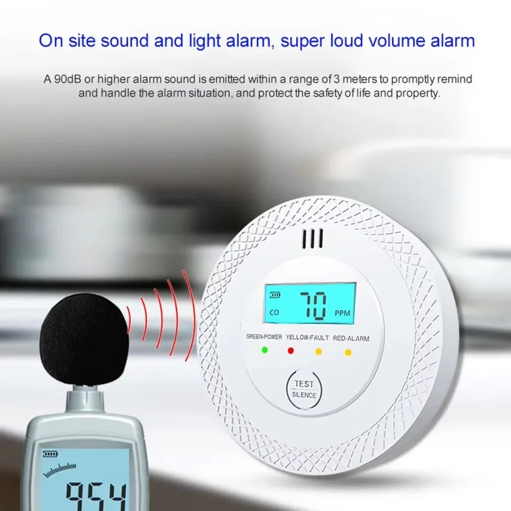 VeiligWoon CO and Smoke Detector – Wireless with LCD Screen and Alarm | Kalsten