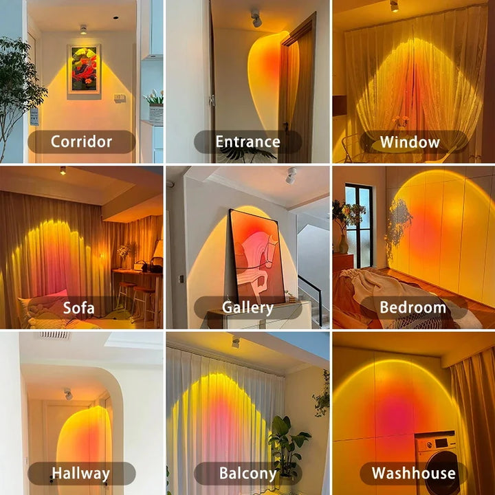 LED Sunset Atmosphere Wall Spotlight | Noxord
