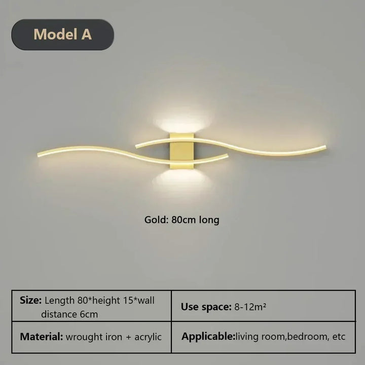 Modern LED Wall Lamp – Wall Sconce Light for Living Room, Bedroom, and Aisle – Stylish Indoor Home Lighting Fixture | Kalsten