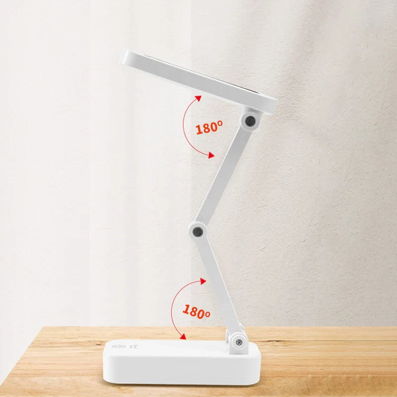 Solar LED Table Lamp | Foldable & Dimmable | USB Rechargeable | Eye-Friendly & Modern | Noxord