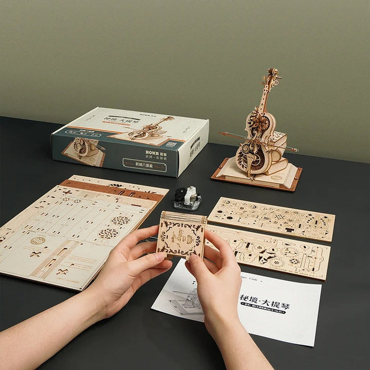 Kalsten | 3D Magical Mechanical Wooden Cello Puzzle