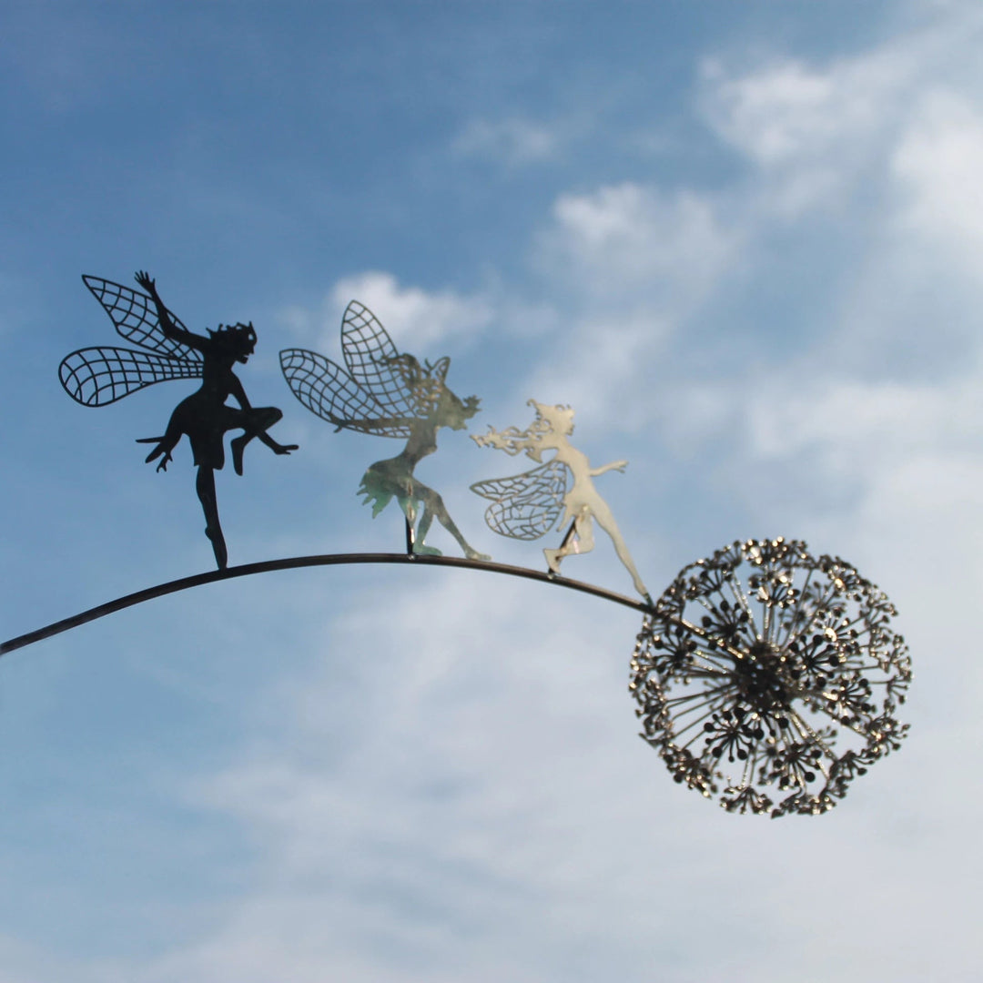 Fairy on a milk thread art sculpture Kalsten