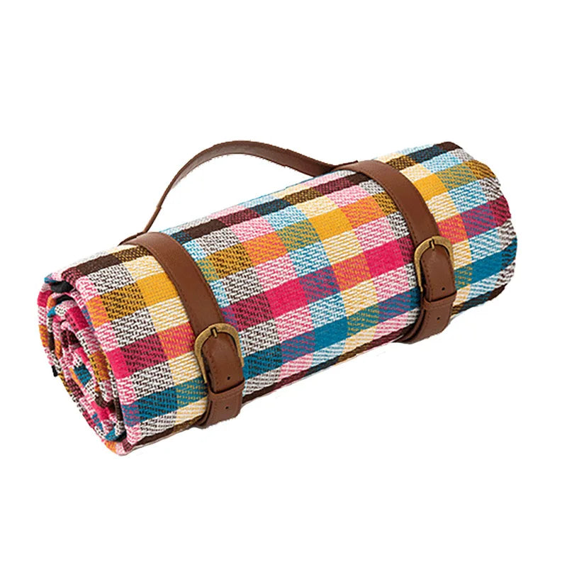 NovaPlaid | Waterproof Foldable Picnic Blanket with Carry Strap | Kalsten