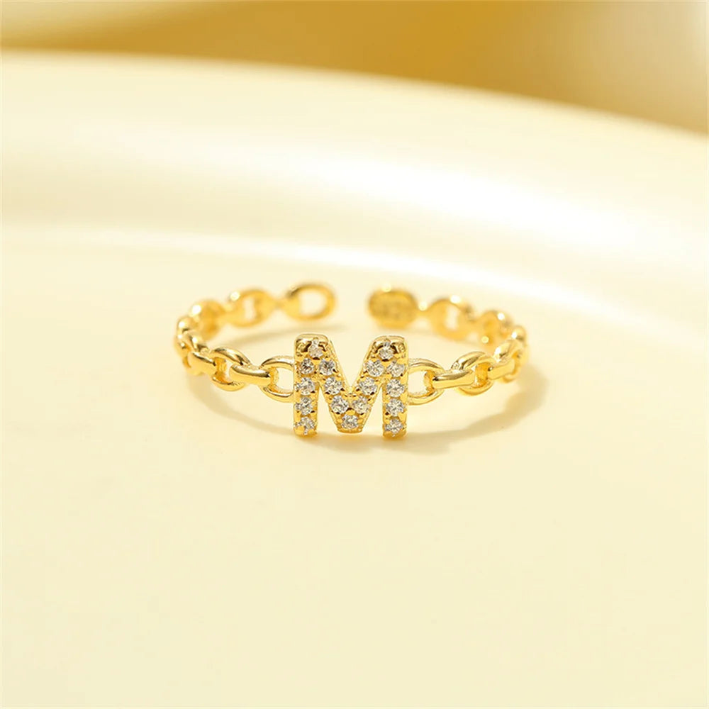 Kalsten | Dainty Diamond Letter Initial Ring