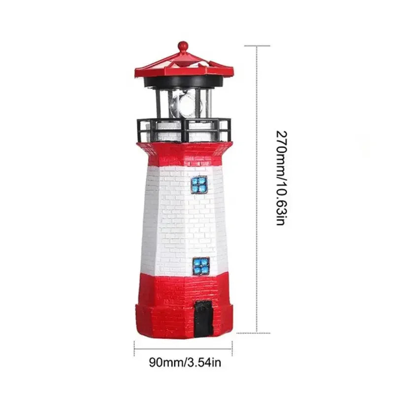 LED Lighthouse Solar Outdoor Landscape Lamp | Noxord