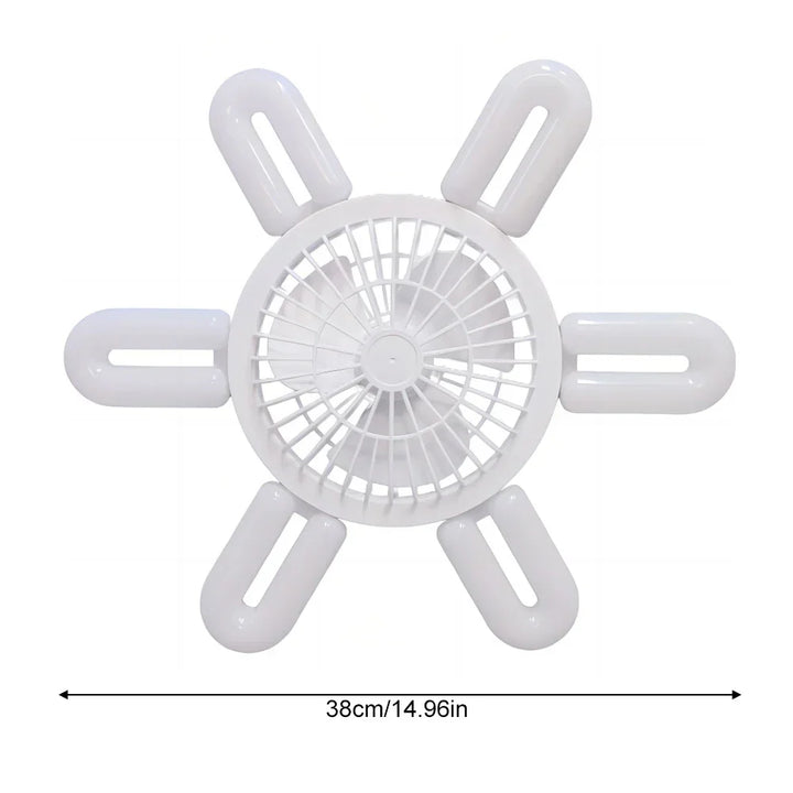 Silent Adjustable Remote Control Ceiling Foldable Fan Lamp | Noxord