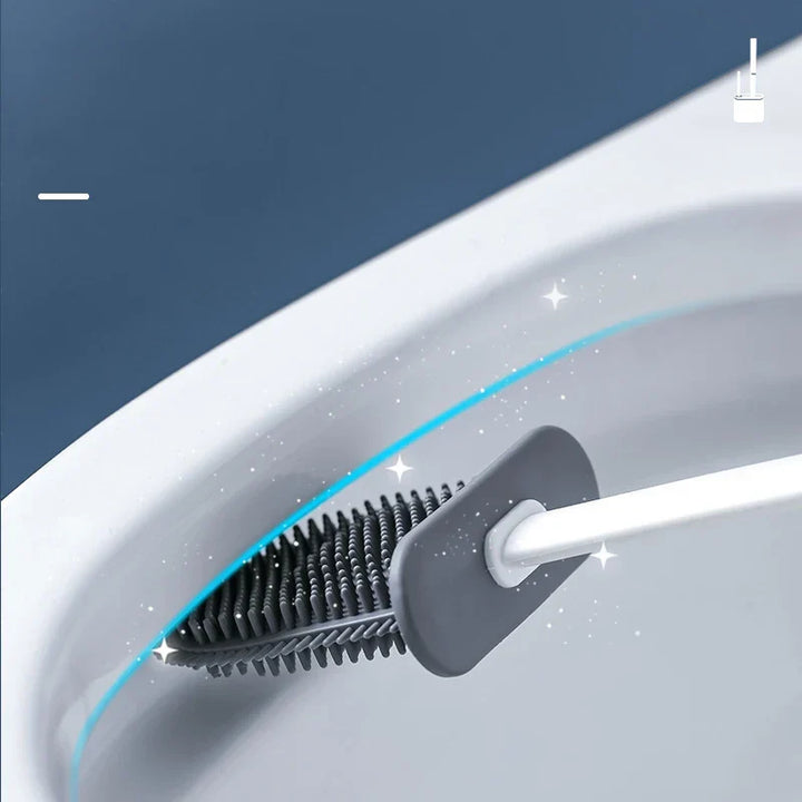 Silicone toilet brush with wall holder | Kalsten