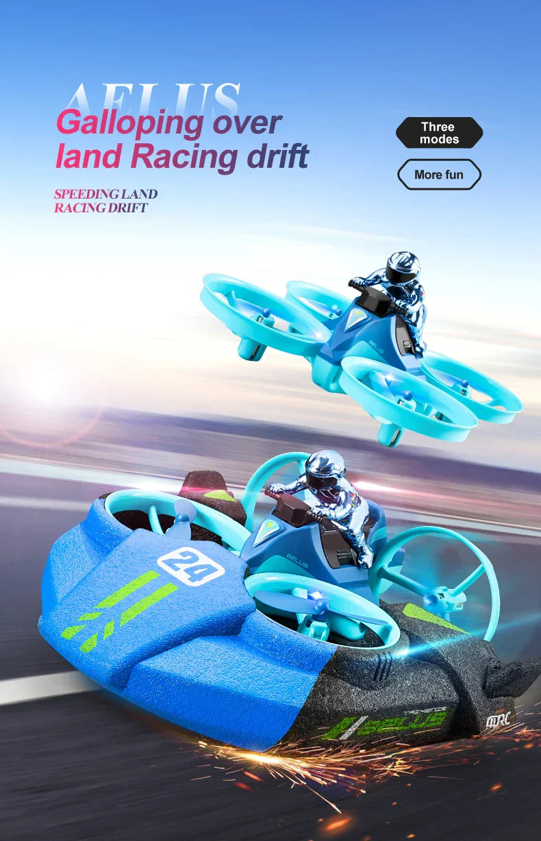 Kalsten | RC 3 in 1 Sea Land And Air Flying Boat Car Toy