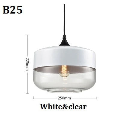 Modern Glass Pendant Lighting – Retro Ceiling Lamp for Kitchen, Dining Room, Bedroom, Bar, Cafe, and Indoor Table Decoration | Kalsten