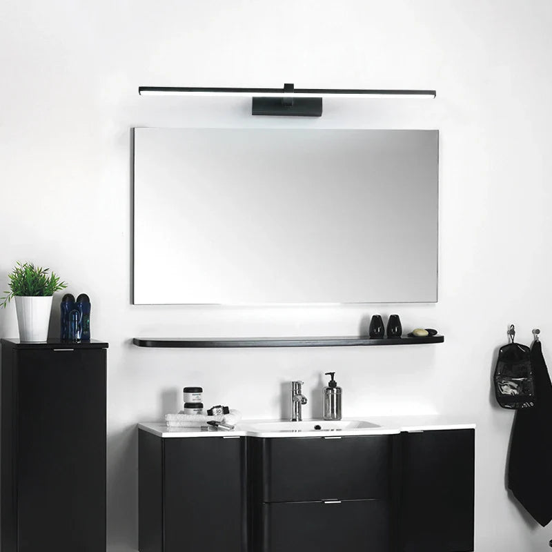 Modern LED Wall Light for Bathroom – 3-Color Adjustable Light Aluminum LED Mirror Lamp for Makeup and Bathing | Kalsten