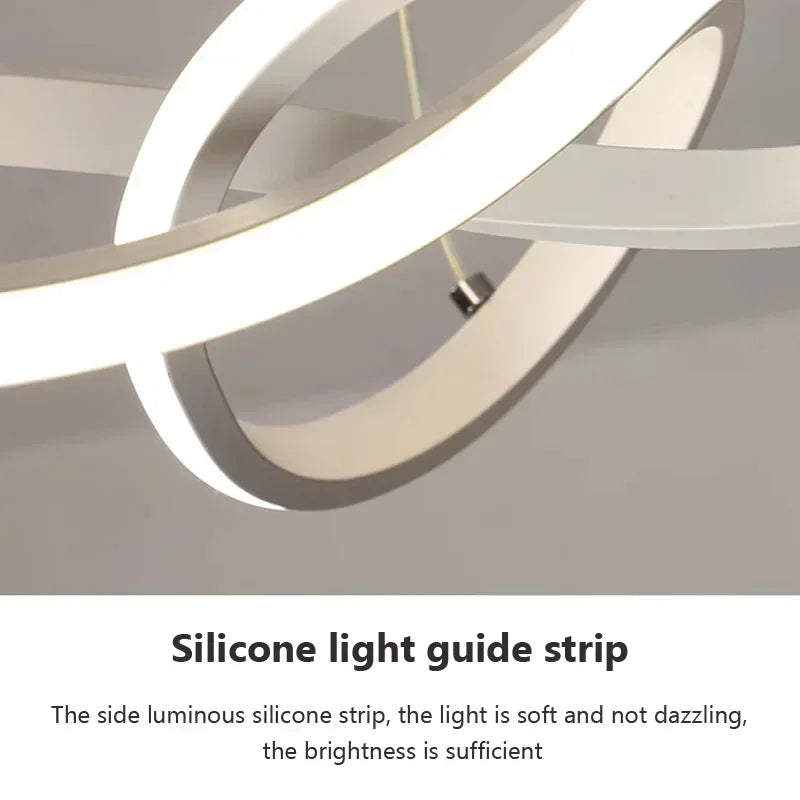 Modern LED Line Pendant Light – 24/30cm Aluminum Hanging Lamp for Entrance, Living Room, and Restaurant Indoor Lighting | Kalsten