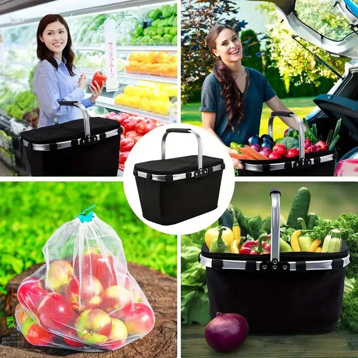 Insulated folding basket for picnic | Kalsten