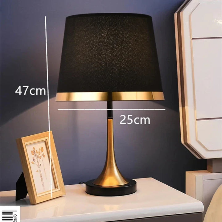 European Retro Bedroom Bedside Table Lamp - Modern American Decorative Lighting Fixture | Kalsten