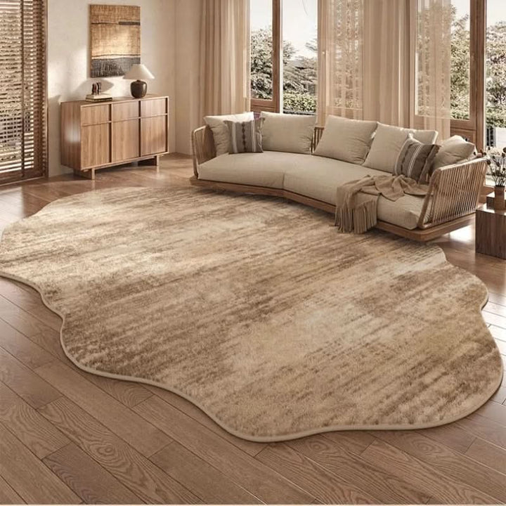 Noxord | Irregular Plush Washable Rug for Bedroom and Living Room
