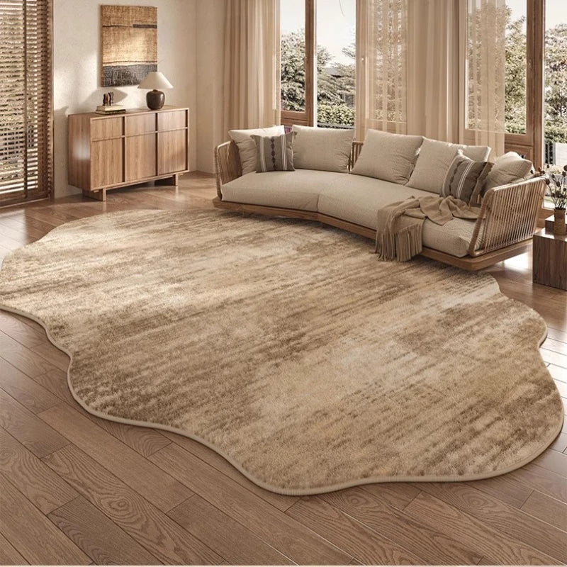 Kalsten | Irregular Plush Rug Light Luxury Washable for Bedroom and Living Room