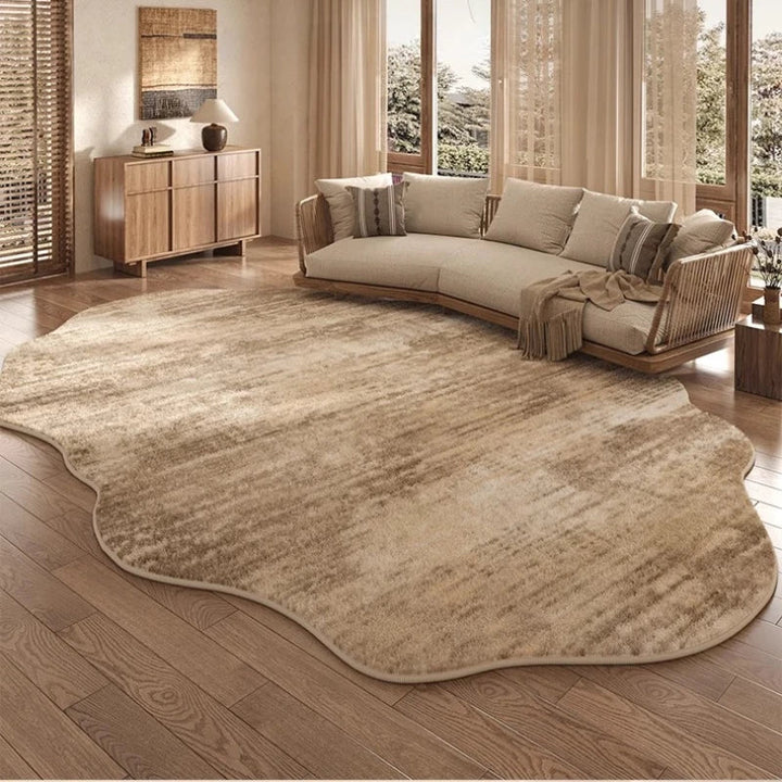 Kalsten | Irregular Plush Rug Light Luxury Washable for Bedroom and Living Room