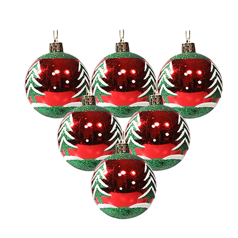 Elegant Snowflake Christmas Baubles Set – High-quality Christmas ornaments in red, white and gold, perfect for festive tree decoration at Christmas | Noxord