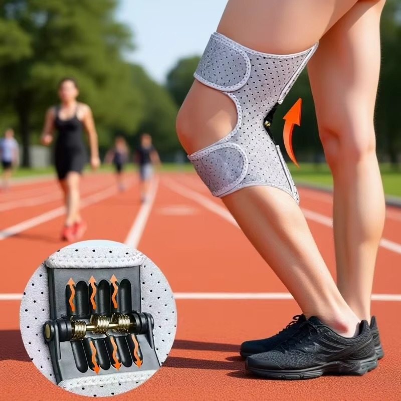 Adjustable Knee Support with Rebound Springs