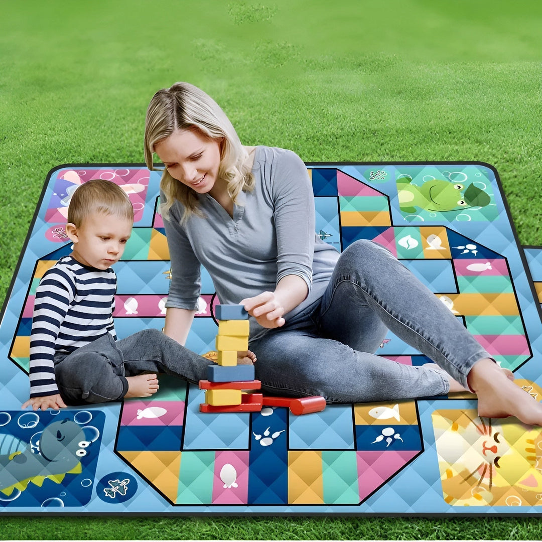 Kalsten | Foldable Baby Playmat Wanderlino | Padded & Water-Resistant | For Outdoor & Home | Incl. Carry Bag
