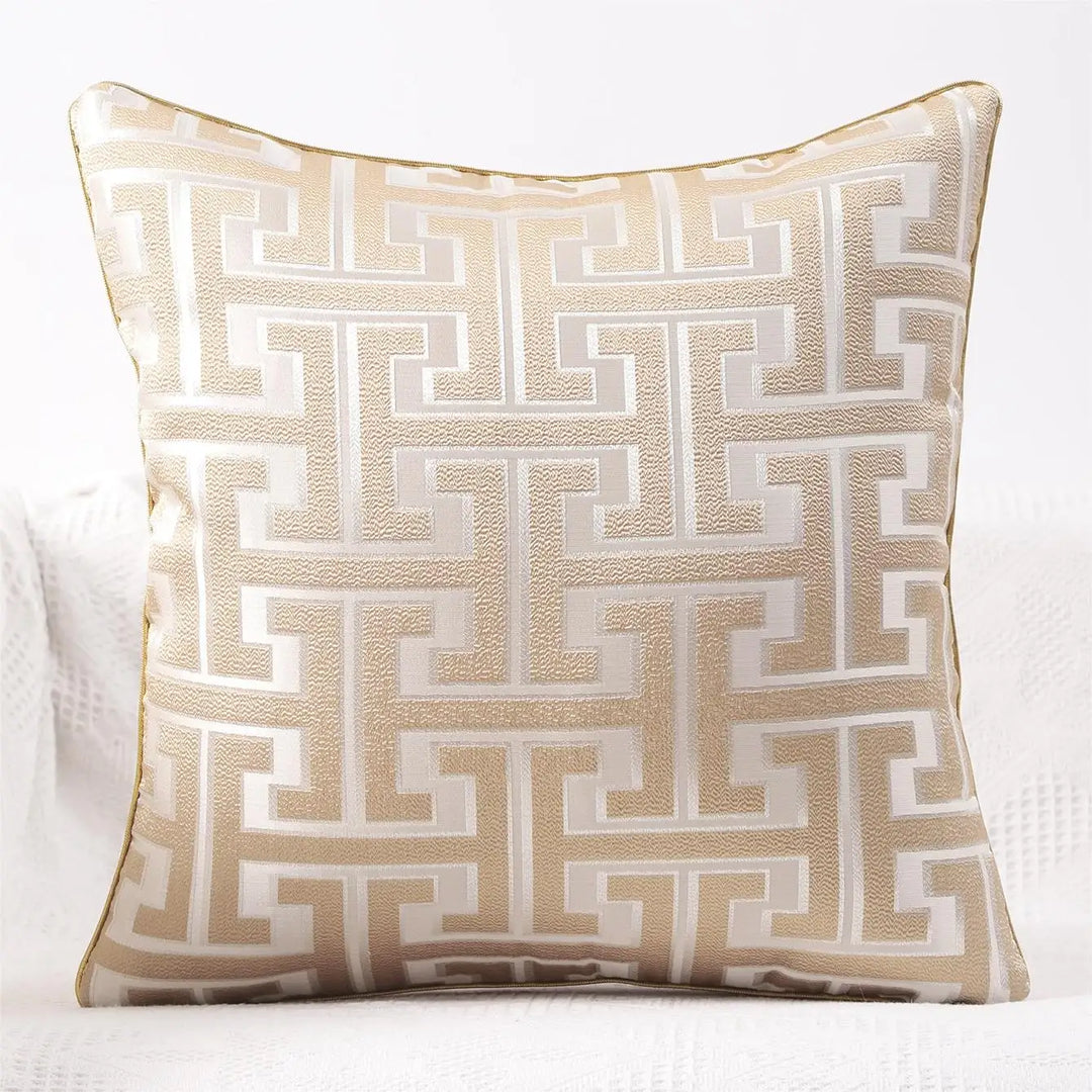 Striped cushion cover in country house style – Decorative sofa cover for living room and couch | Noxord