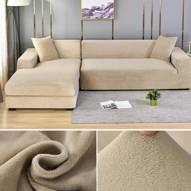 Elastic Velvet Sofa Cover