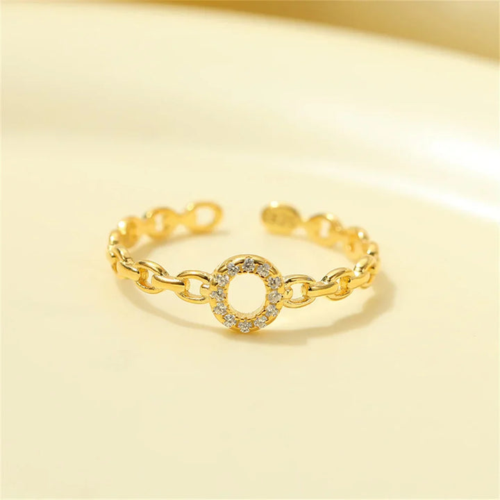 Kalsten | Dainty Diamond Letter Initial Ring