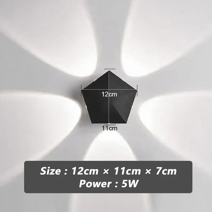 Black Prism Ambient Minimal Wall Lamp | Kalsten