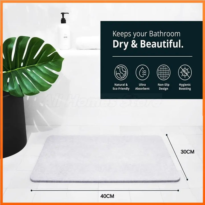 Kalsten | Quick Dry Stone Shower Mat