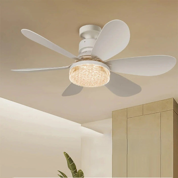 Elegant Flower Energy Saving RC Ceiling Fan Lamp | Noxord