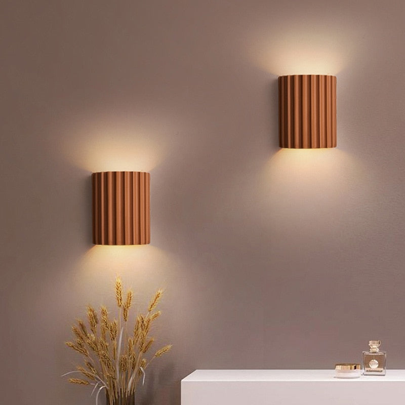 Folding Color Resin LED Wall Light Lamp | Kalsten