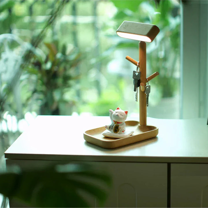 Elegant dimmable table lamp with storage | Noxord