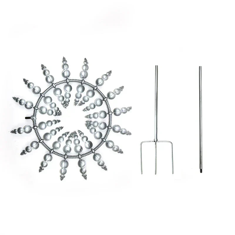 Kalsten | Unique Solar-Powered Kinetic Metal Windmill Spinner - Magical Wind Collectors for Patio, Garden, Lawn Outdoor Decoration