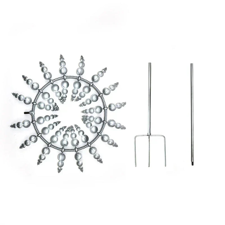 Kalsten | Unique Solar-Powered Kinetic Metal Windmill Spinner - Magical Wind Collectors for Patio, Garden, Lawn Outdoor Decoration