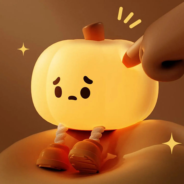 Sad Pumpkin Touch Sensor Lamp Decor | Noxord