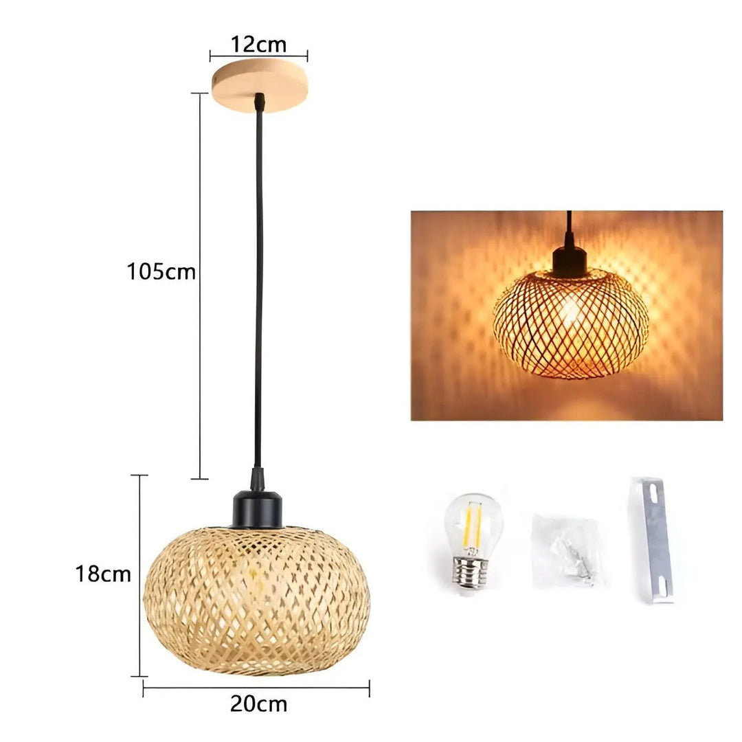 Elegant Rattan Pendant Light: Luxury Lighting for Any Space Noxord