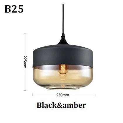 Modern Glass Pendant Lighting – Retro Ceiling Lamp for Kitchen, Dining Room, Bedroom, Bar, Cafe, and Indoor Table Decoration | Kalsten