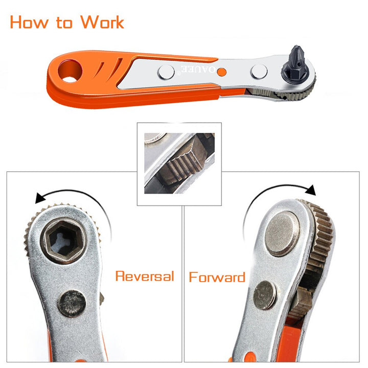Mini Quick Hexagon Ratchet Wrench Tool | Kalsten