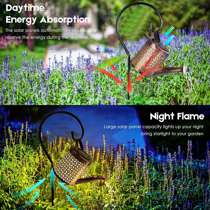 Garden Watering Solar-Powered Can Patio Light | Noxord
